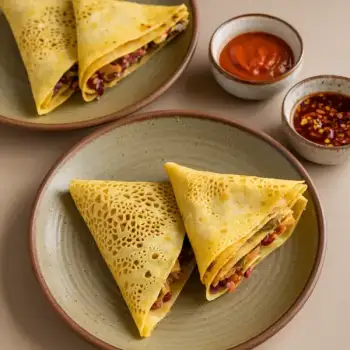Golden Triangle Savory Rice Crepes
