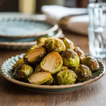 Caramelized Brussels Sprouts with Dijon Glaze
