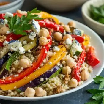 Tangy Summer Vegetable Salad with Bulgur