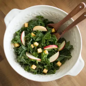 Kale Salad With Apples and Cheddar