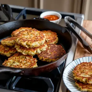 Crispy Onion Fritters with Whole Spices and Hot Sauce