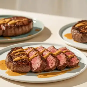 Pan-Seared Steak with Au Poivre Sauce