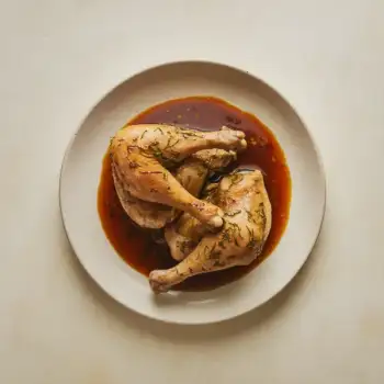 Herb-Infused Chicken with a Ginger-Garlic Simmered Sauce