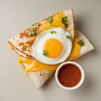Cheesy Fried Egg Quesadilla