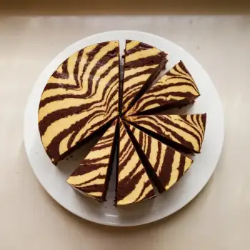 Chocolate and Almond Tiger Cake