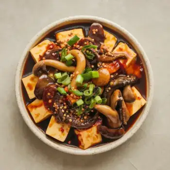 Sichuan-Style Mushroom Mapo Tofu