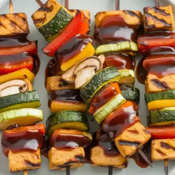 Tempeh Kebabs with Barbecue Sauce