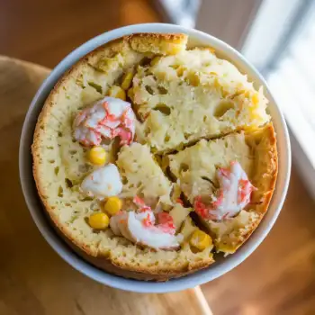 Puffy Spoonbread with Crab and Corn