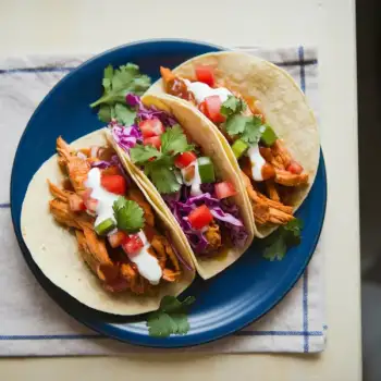 Pressure Cooker Chipotle-Honey Chicken Tacos