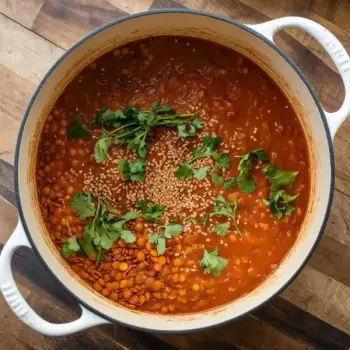 Tomato Dhal with Mango Pickle