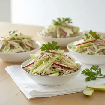 Crisp Apple-Kohlrabi Slaw