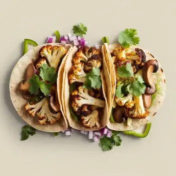 Cauliflower and Oyster Mushroom Tacos