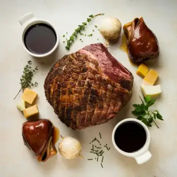 Holiday Prime Rib with Red Wine Jus and Braised Oxtail