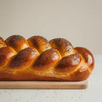 Traditional Braided Challah Bread