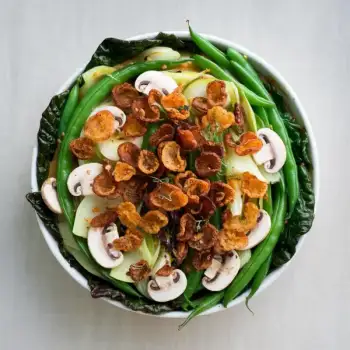 Fresh Green Bean and Crispy Shallot Bake