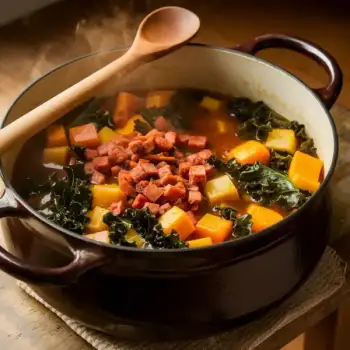 Rustic Squash, Kale & Chorizo Potage