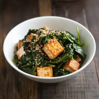 Spinach, Tofu, and Sesame Stir-Fry