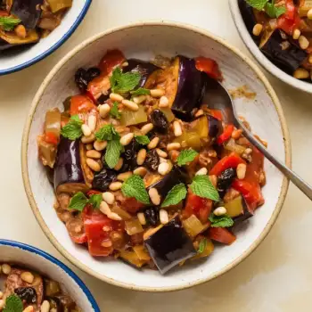 Sicilian Eggplant and Pine Nut Caponata Recipe