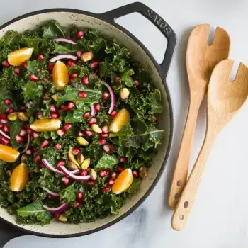 Kale Salad with Pomegranates