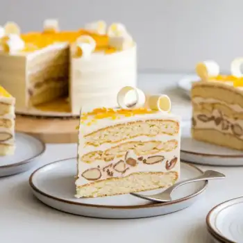 Citrus-Infused White Chocolate Almond Cake