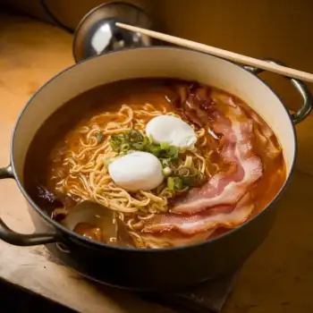 Bacon & Egg Ramen in Buttery Broth