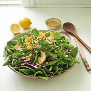 Crisp Pea Shoot and Peanut Crunch Salad