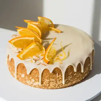 Citrus-Infused White Chocolate Almond Cake