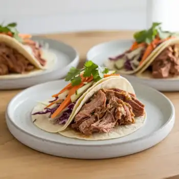 Slow Cooker Pork Tacos with Hoisin and Ginger