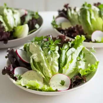 Little Gem Salad with Green Goddess Dressing