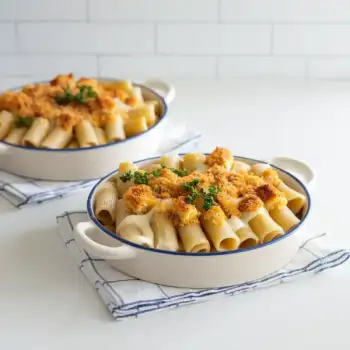 Cauliflower Rigatoni Bake with Sage and Cheeses