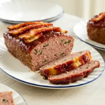 Classic Three-Meat Loaf with Sour Cream & Chili Glaze