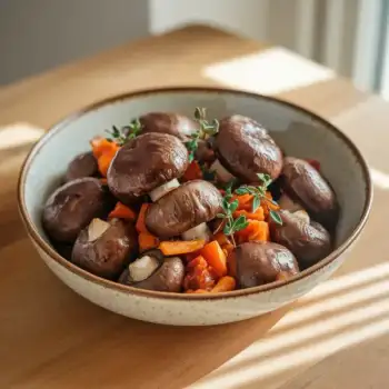 Mushroom Bourguignon