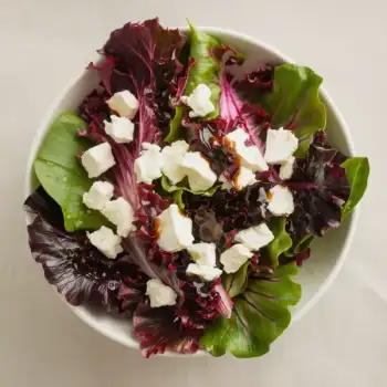 Chicory Salad with Goat Cheese and Balsamic Vinaigrette