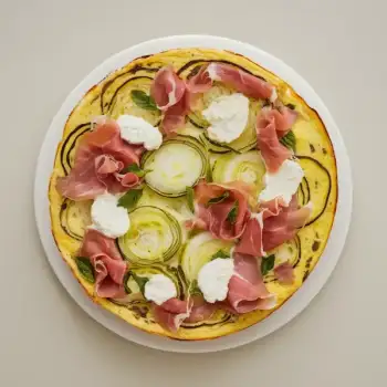 Savory Leek, Prosciutto & Goat Cheese Frittata