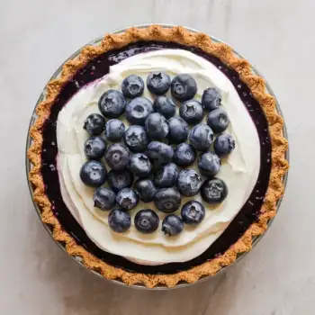 Blueberry Velvet Cream Pie