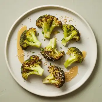Sesame-Garlic Broccoli Bites