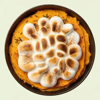 Creamy Sweet Potato Mash with Golden Marshmallow Crust