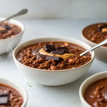 Ground Beef Chili with a Twist of Chocolate and Peanut Butter