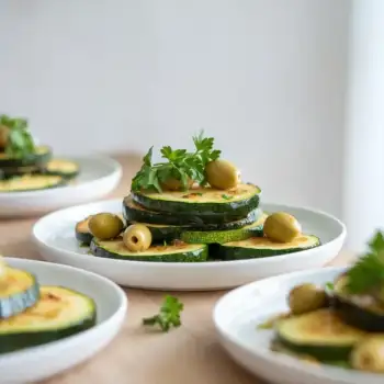 Sauteed Zucchini with Olives and Parsley