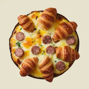 Savory Croissant and Sausage Bake