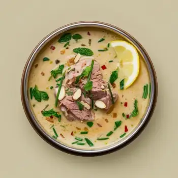 Gujarati-Style Creamy Almond & Lamb Soup