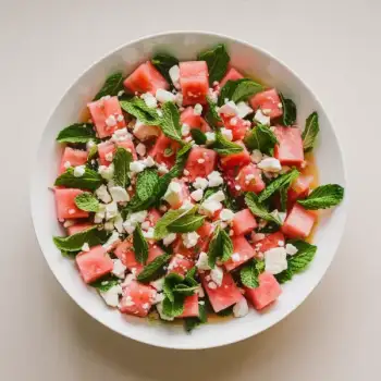 Watermelon, Feta, and Mint Salad Recipe