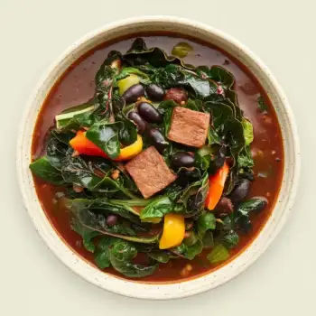 Creole Greens and Red Bean Gumbo with Tempeh
