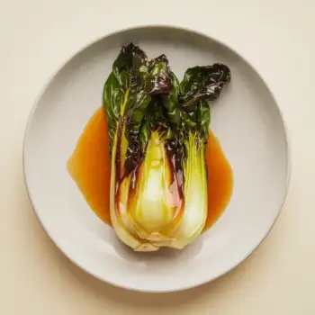 Crispy Shanghai Bok Choy with Savory Glaze