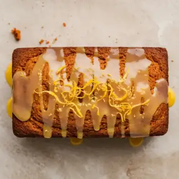 Spiced Carrot Bread with Zesty Lemon Icing