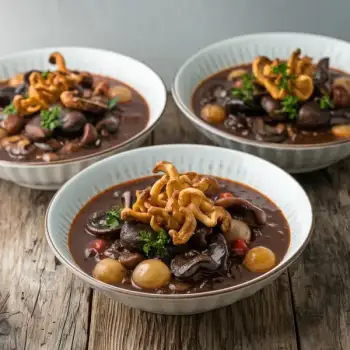 Mushroom Bourguignon