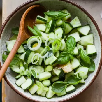Crushed Cukes with Chile-Lime Dressing