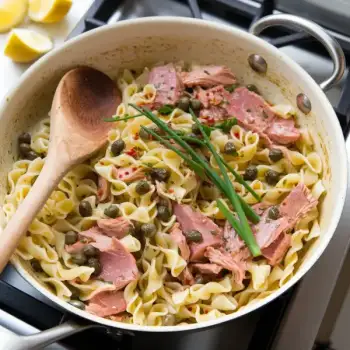 Pasta with Tuna, Capers, and Scallions