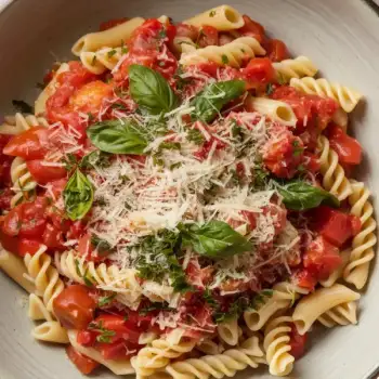 Pasta with Fresh Tomato Sauce