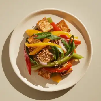 Sizzling Tofu & Crisp Bell Pepper Stir-Fry